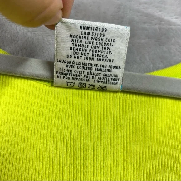 Roxy Y2K Ribbed Graphic Print Tank Top Floral Sz L Green - Picture 5 of 5